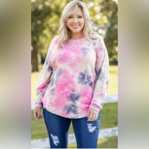 Chic Soul - Tie-Dye Long Sleeve Top